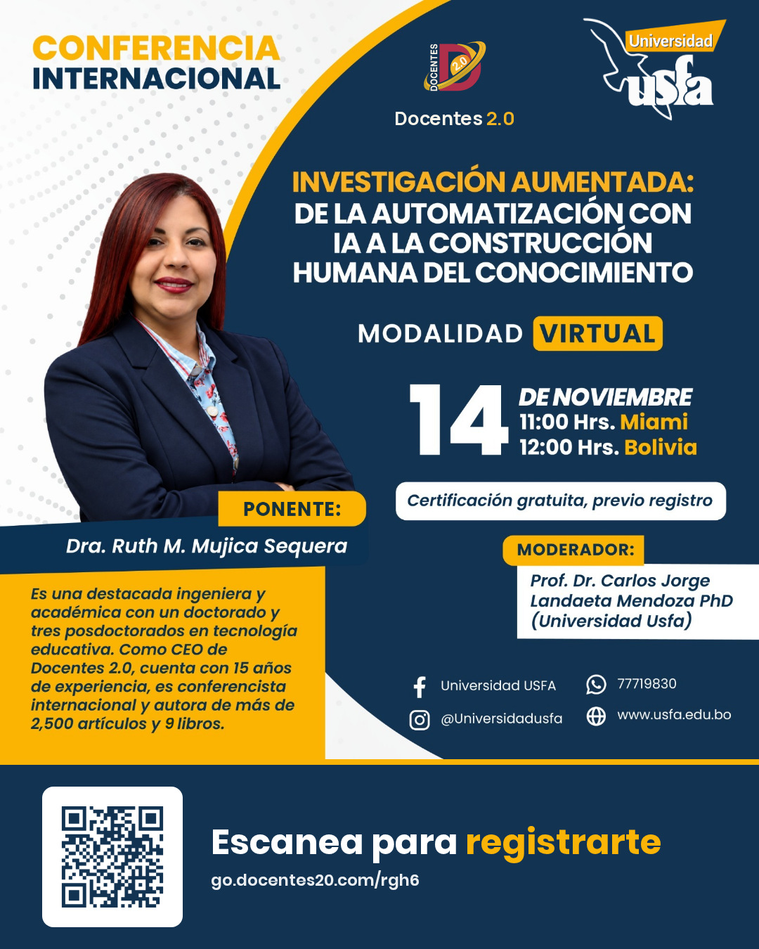 Afiche de Investigación aumentada: de la automatización con IA a la construcción humana del conocimiento