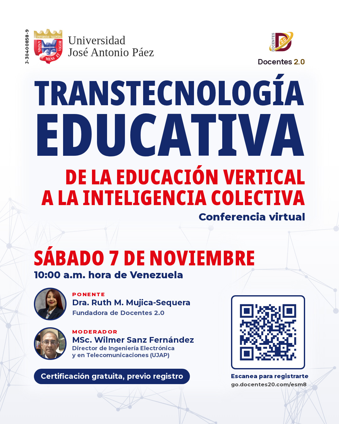 Afiche de Transtecnología Educativa: de la educación vertical a la inteligencia colectiva